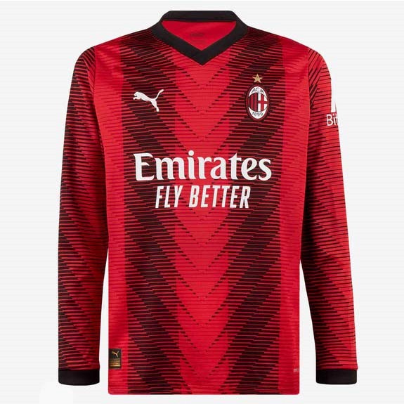 Tailandia Camiseta AC Milan 1st ML 2023-2024